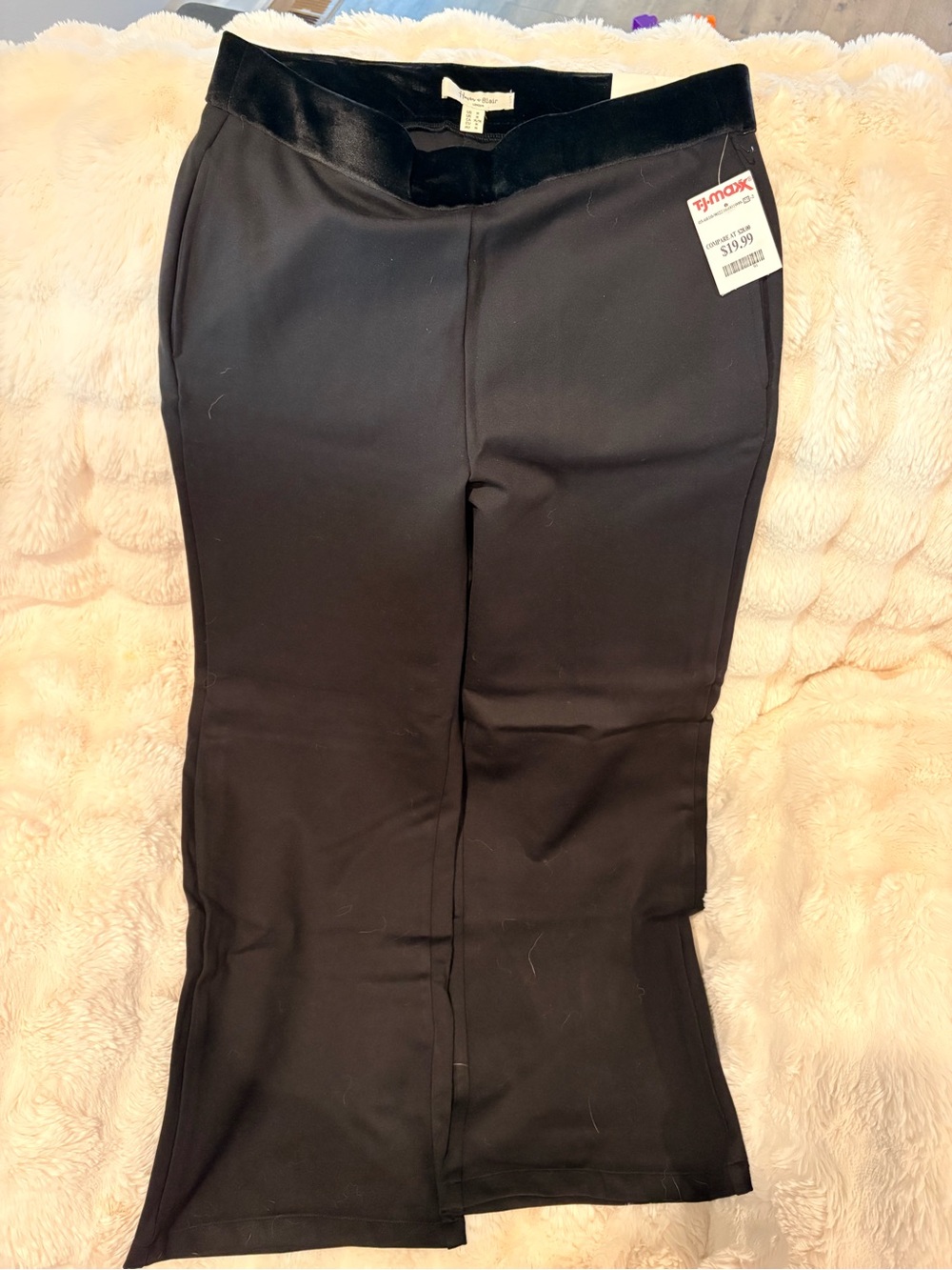 Black Women's Stretch Waistband Pants